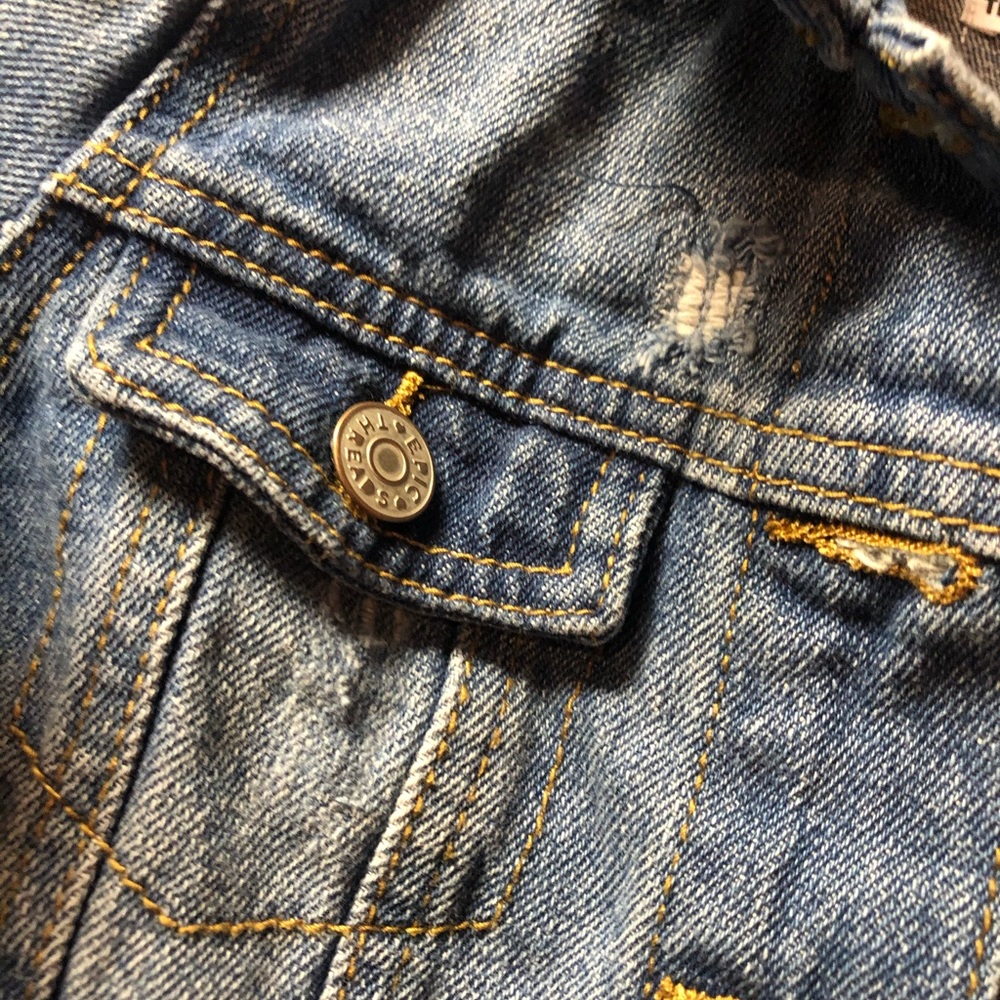 Girls jeans long sleeve jacket